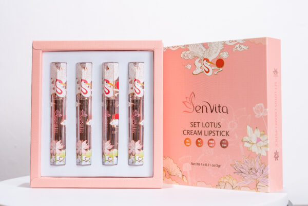 Set Son Lotus Cream Lipstick 4 Màu