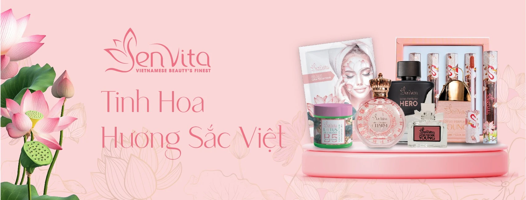 Senvita chuyên cung cấp mỹ phẩm từ sen