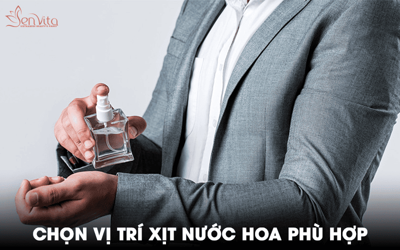 Chọn vị trí xịt nước hoa