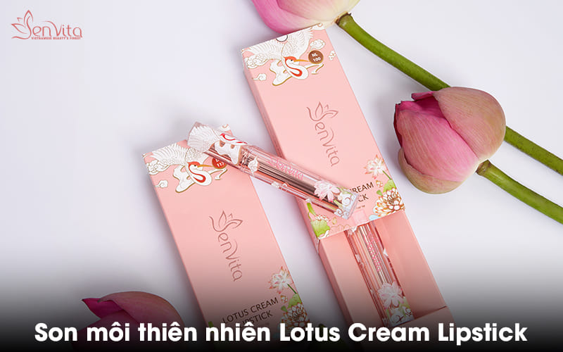 Son môi thiên nhiên Lotus Cream Lipstick