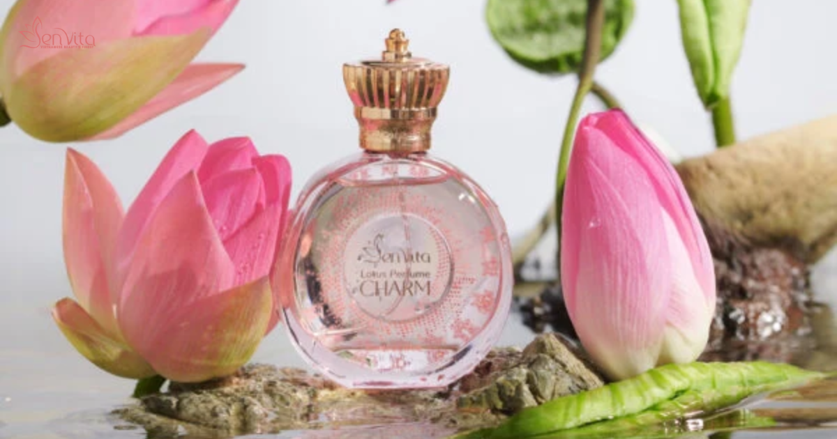 Hương sen nguyên bản dịu dàng lan tỏa trong Lotus Perfume Charm của Senvita