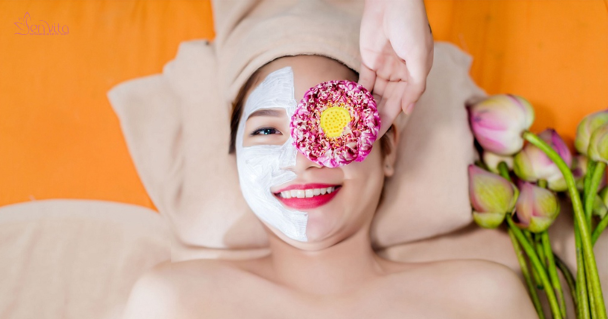 Mặt nạ hoa sen - Làm dịu và phục hồi da nhạy cảm 