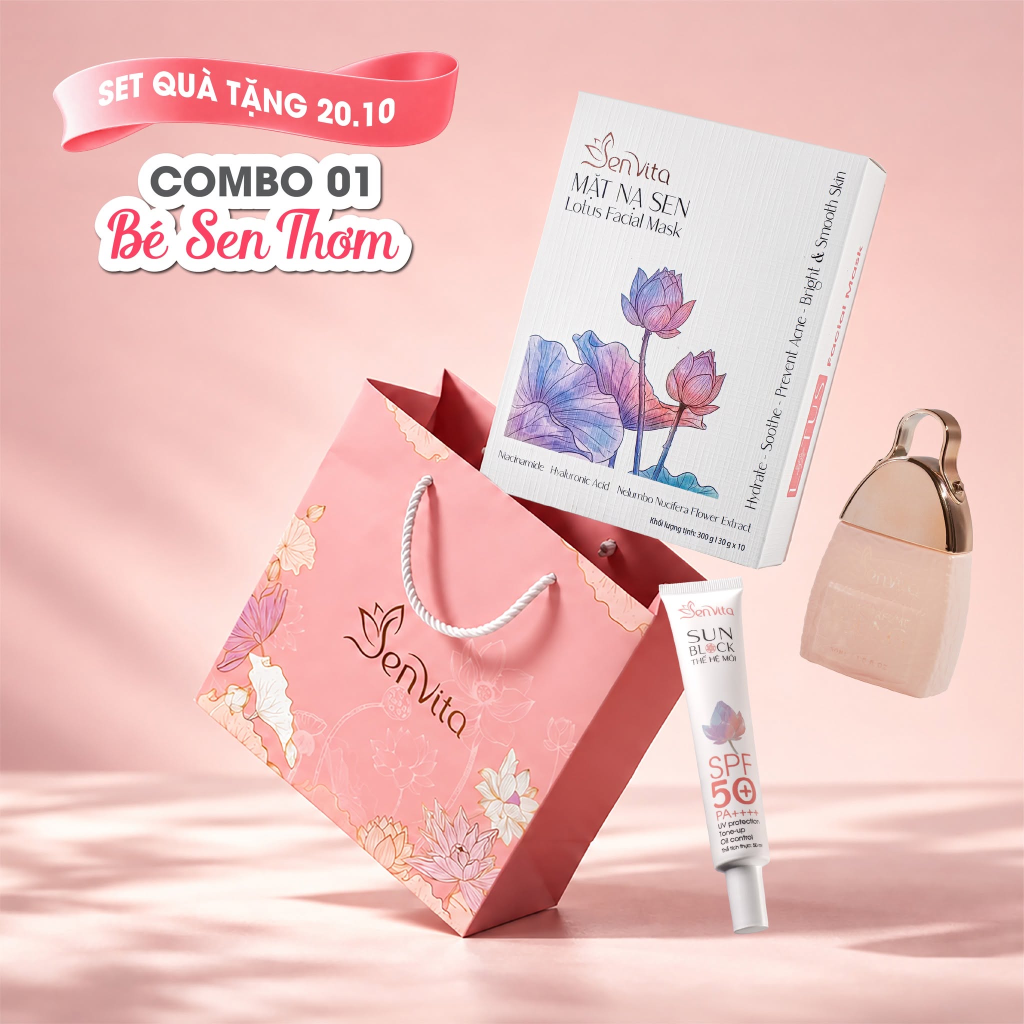 Top 3 set quà tặng 20/10 tinh tế và ý nghĩa từ thương hiệu mỹ phẩm thiên nhiên Senvita